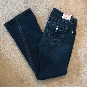 True Religion Women's Indigo Flare Jeans